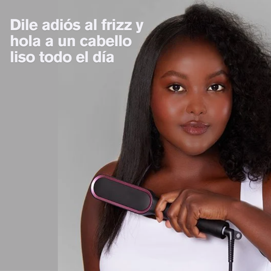GlamBrush™ Cepillo Alisador Rápido - Alisa y da brillo a tu cabello en minutos