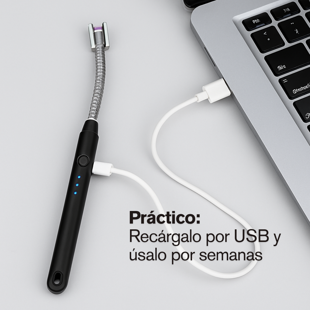 SparkLite™ – Encendedor eléctrico recargable – Prende velas y parrillas sin fuego ni riesgo