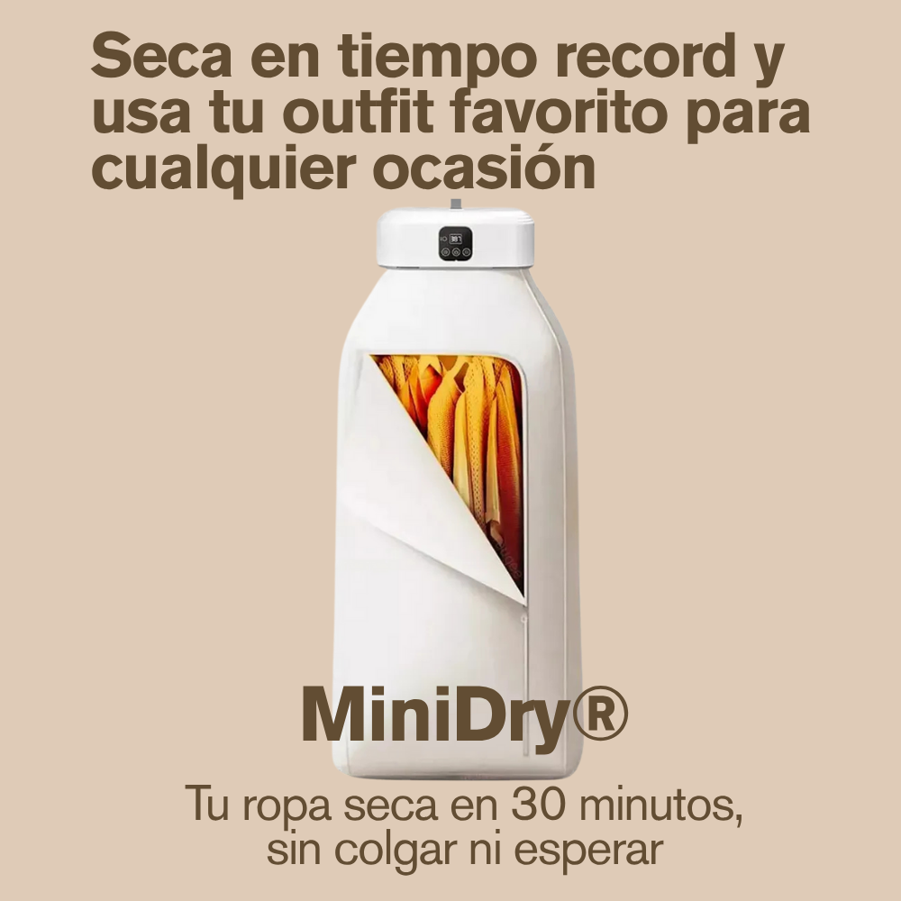 Secadora exprés MiniDry® - Tu ropa seca en 30 minutos, sin colgar ni esperar