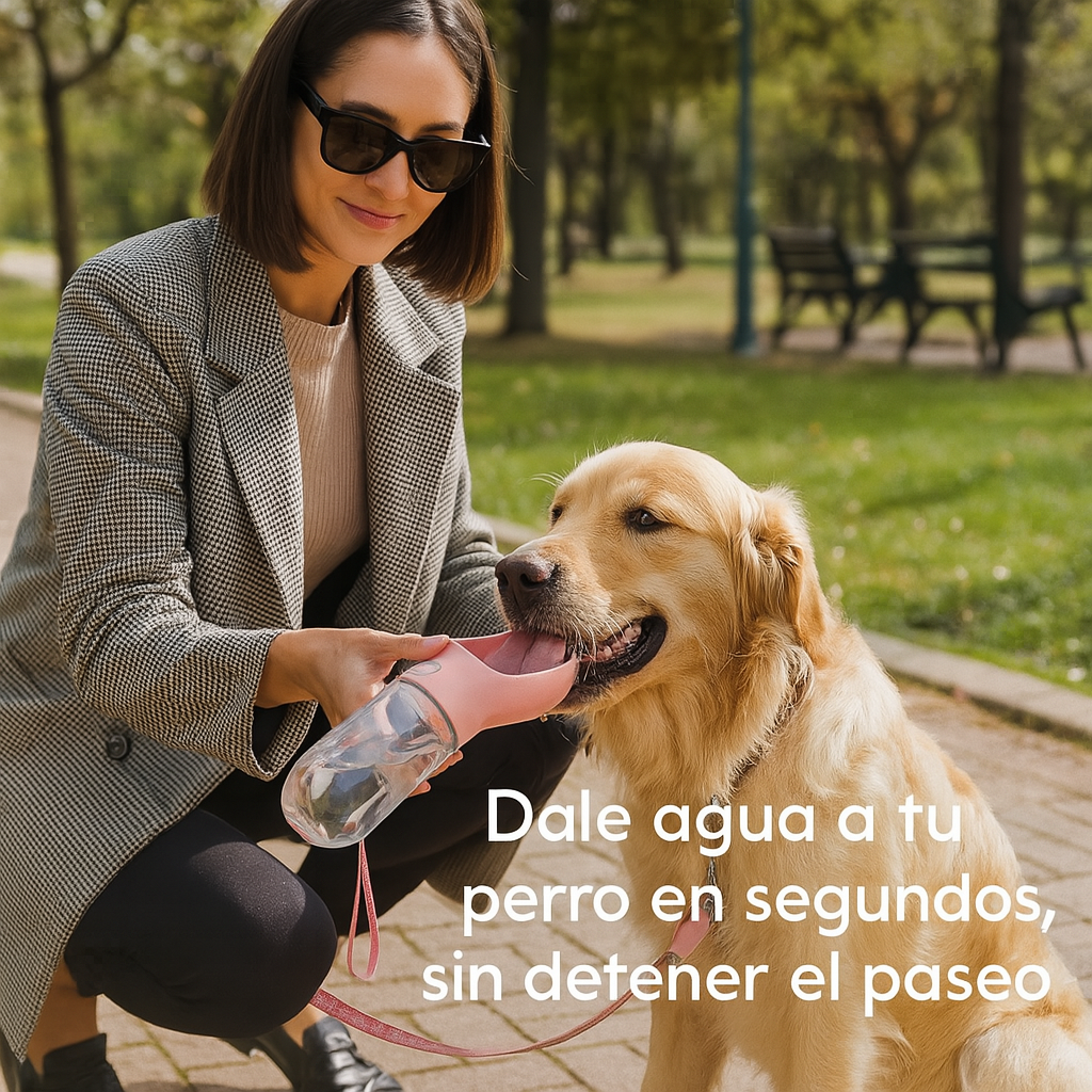 BottlePet Go™ – Botella portátil para perros – Mantén a tu mascota hidratada sin esfuerzo en cada paseo