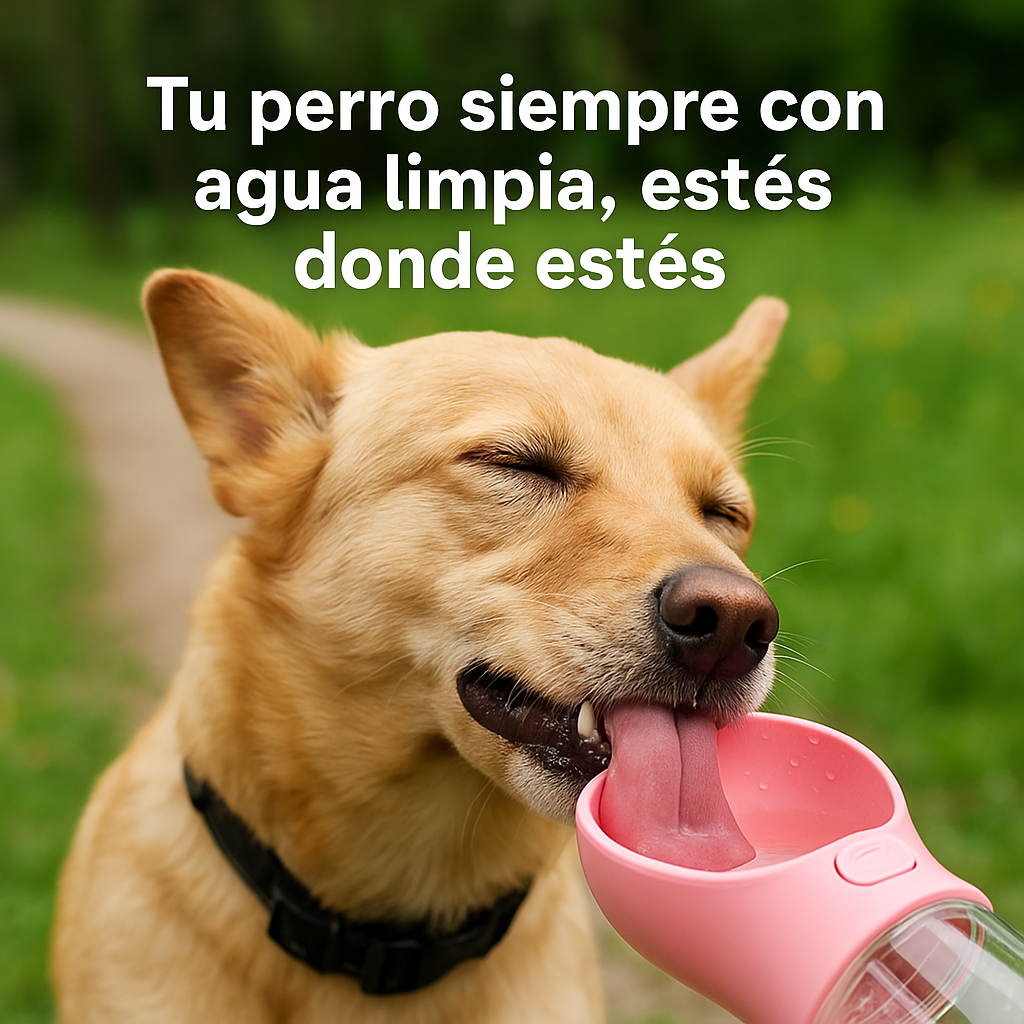 BottlePet Go™ – Botella portátil para perros – Mantén a tu mascota hidratada sin esfuerzo en cada paseo