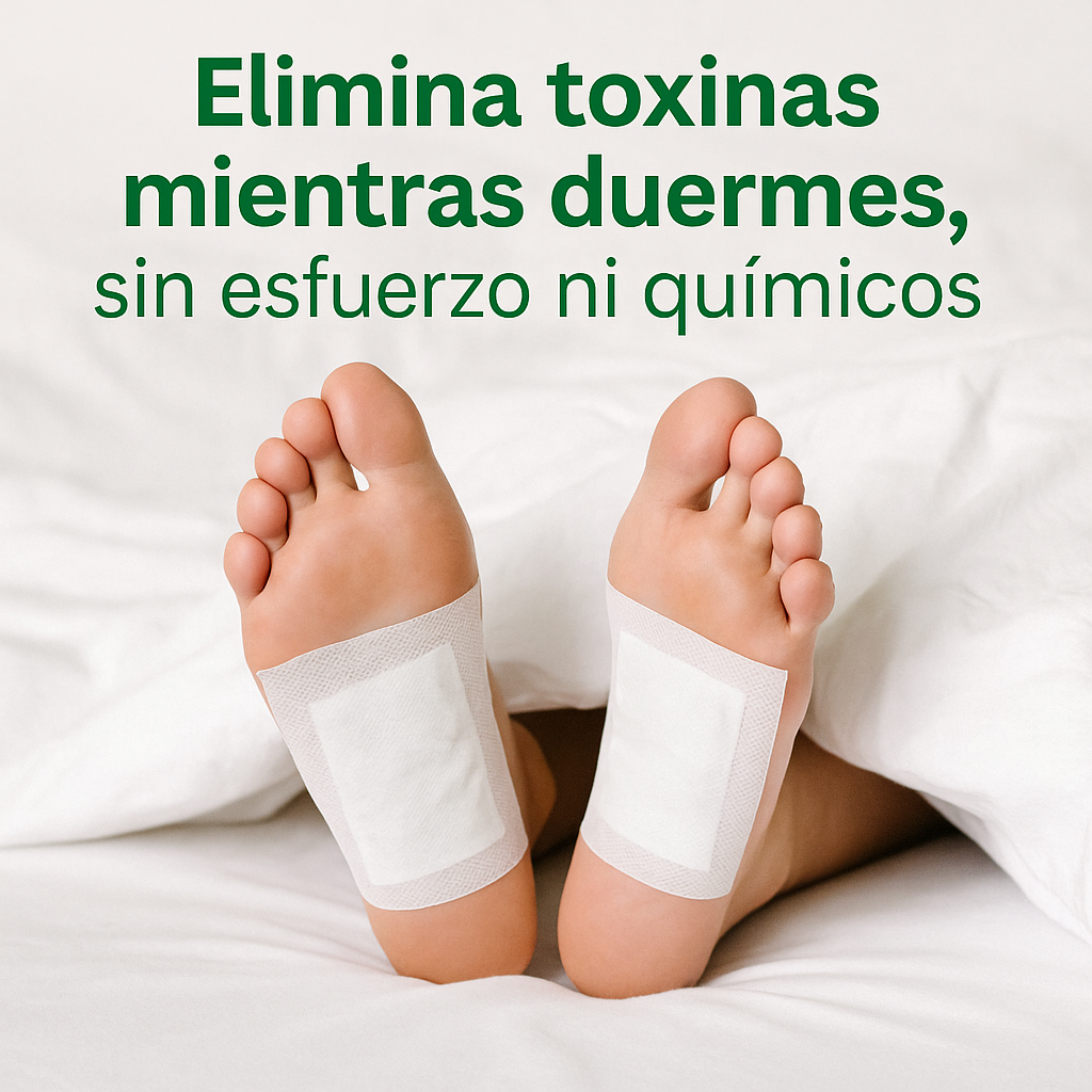 Parches Kinoki Detox™ – Limpia tus pies – Elimina toxinas y sientete más ligero desde la primera noche