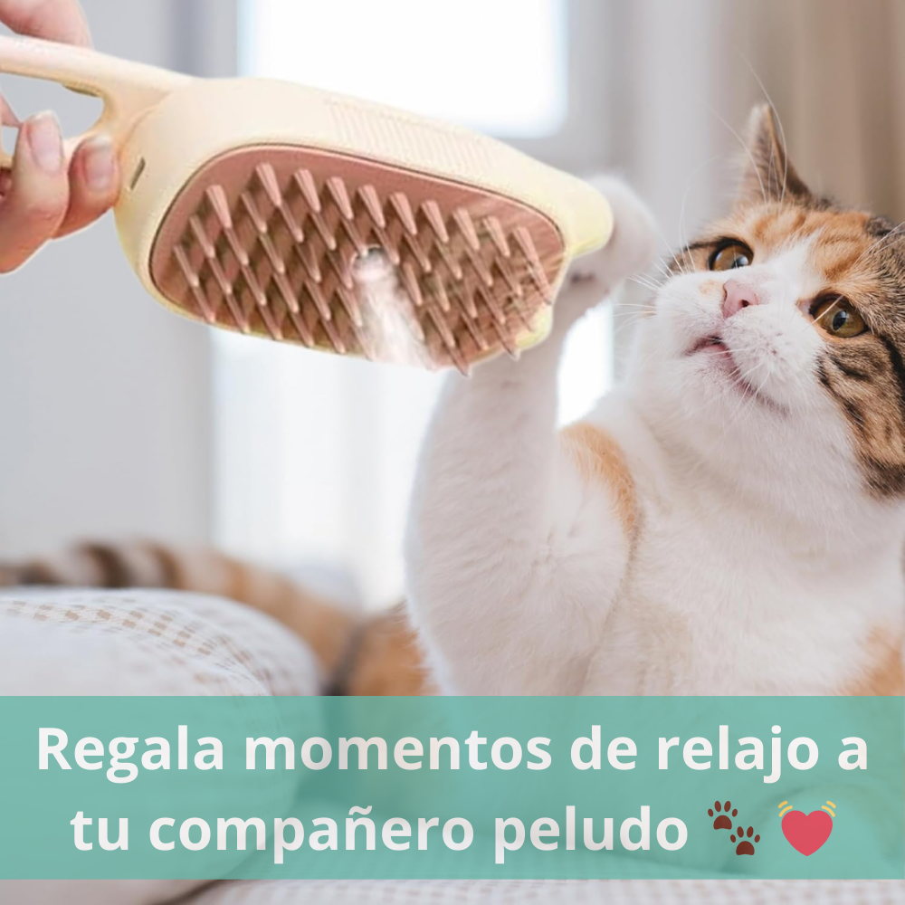 Cepillo de Vapor QUITA PELOS para tu Mascota