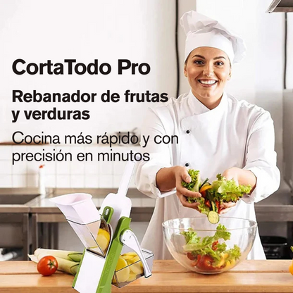 CortaTodo Pro Rebanador de frutas y verduras - Cocina más rápido y con precisión en minutos