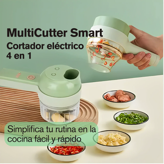 MultiCutter Smart – Cortador eléctrico 4 en 1 – Simplifica tu rutina en la cocina fácil y rápido
