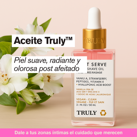 Aceite Truly - Piel suave, radiante y olorosa post afeitado (Producto alternativo)