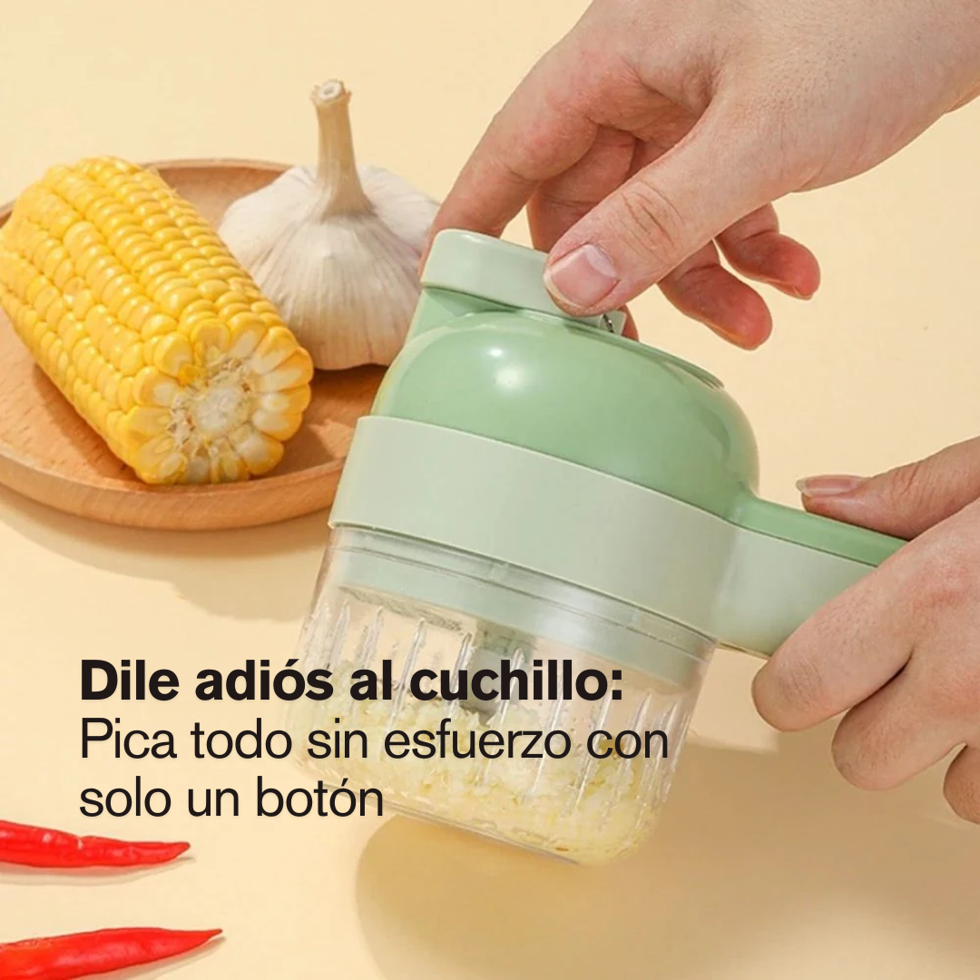 MultiCutter Smart – Cortador eléctrico 4 en 1 – Simplifica tu rutina en la cocina fácil y rápido