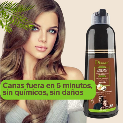 Shampoo Disaar® - Cubre las canas al instante con su formula 100% natural