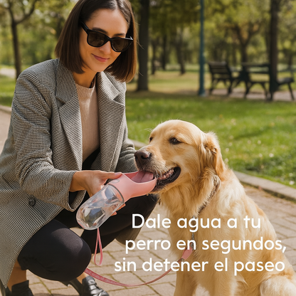 BottlePet Go™ – Botella portátil para perros – Mantén a tu mascota hidratada sin esfuerzo en cada paseo