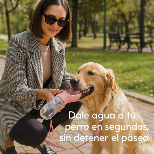 BottlePet Go™ – Botella portátil para perros – Mantén a tu mascota hidratada sin esfuerzo en cada paseo