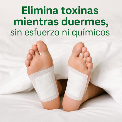 Parches Kinoki Detox™ – Limpia tus pies – Elimina toxinas y sientete más ligero desde la primera noche