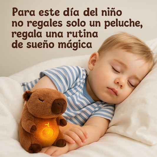 CapySueños™ – Compañero para dormir - Ayuda a tus hijos a conciliar un sueño profundo y seguro cada noche